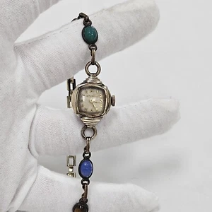 Orologio Bulova 7 Jewels Vintage Donna Cinturino Scarabeo 10K RGP 7AM Meccanico Svizzero - Foto 1 di 10