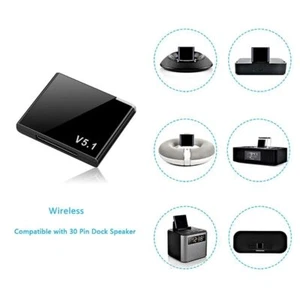 Mini 5.1 Audio Receiver 30Pin Bluetooth 5.1 Receiver Adapter  A2DP - Picture 1 of 7