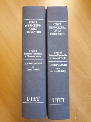 AGGIORNAMENTO CODICE DI PROCEDURA CIVILE COMMENTATO - VACCARELLA VERDE -  UTET - Immagine 1 di 4