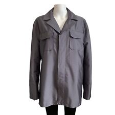 C&A Clockhouse Women's Grey Polyester Long Button Up Collared Shirt Top Size XL