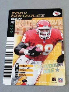 Tarjeta promocional WOTC NFL SHOWDOWN 2002 TONY GONZALEZ STARS LEAGUE #L05 - Imagen 1 de 1