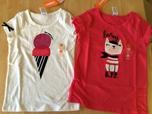NWT Gymboree Ciao Puppy 6 7 8 10 Ice Cream or BFF Tee Shirt Top Girl - Picture 1 of 4