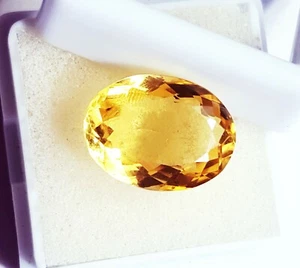 Piedras preciosas sueltas citrino forma ovalada de 8,00 quilates certificadas - Imagen 1 de 5