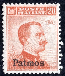 ITALY PATMOS 1917 SCOTT #10 MINT NEVER HINGED - Picture 1 of 2