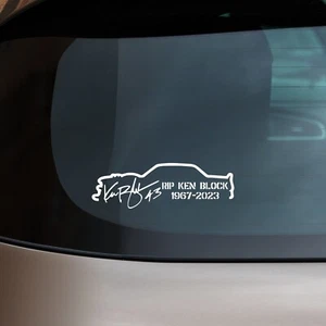 Ken Block RIP Tribute Sticker Drift Window Decal Novelty Driver Vinyl Decal - Picture 1 of 3