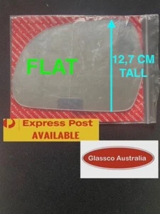 LEFT Passenger side FLAT mirror glass for AUDI Q3 Q 3(2012-2019)(12,7cm TALL) - Picture 1 of 4