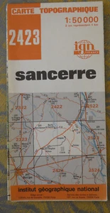 carte ign orange topographique 2423  1/50000 sancerre 1980 - Bild 1 von 1