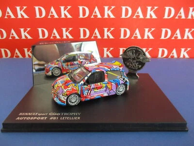 Die cast 1/43 Modellino Auto Renault Sport Clio V6 Trophy 2000 Letellier - Immagine 1 di 4