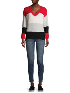 No Boundaries Juniors Colorblocked Sweater Size XL (15-17) - Picture 1 of 6