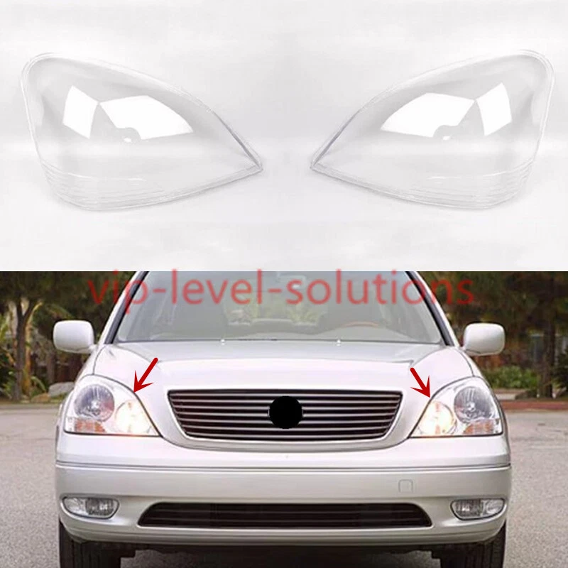 A Pair Headlight Lens Clear Cover + Sealant For Lexus LS430 2001-2003 - Изображение 1 из 4