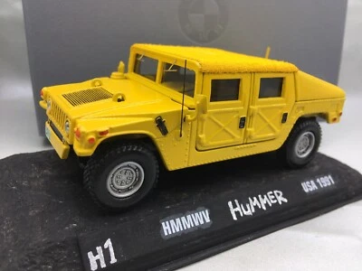 🇺🇦 1:43 1/43 HUMMER H1 Handmade HUMVEE Lemon Yellow closed HMMWV - Image 1 of 4