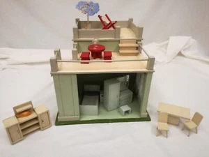 Casa delle bambole giocattolo in compensato vintage anni 50 - Picture 1 of 9