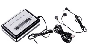 Retro Cassette to MP3 Converter-Black & Silver - Picture 1 of 6