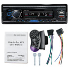 Bluetooth Stereo Car Radio Player MP3 FM USB 1DIN Steering Wheel Remote Control 