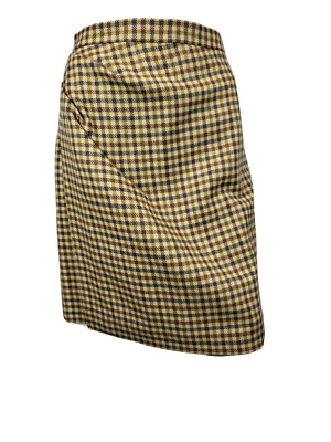 Falda de lana Emporio Armani multicolor patrón espiga talla 44 Foto 1 de 4