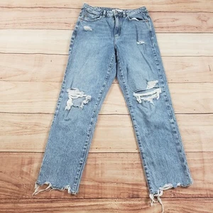 Garage Jeans Junior 7 Blau Straight Regular Denim Outdoor Distressed Damen - Bild 1 von 10