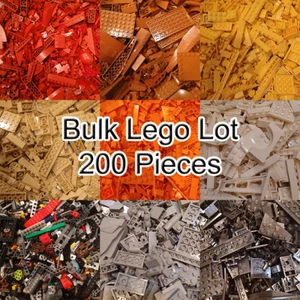 LEGO BULK LOT 200 PIECES BRICKS PARTS & PLATES! PICK A COLOR! FREE SHIP - Picture 1 of 22