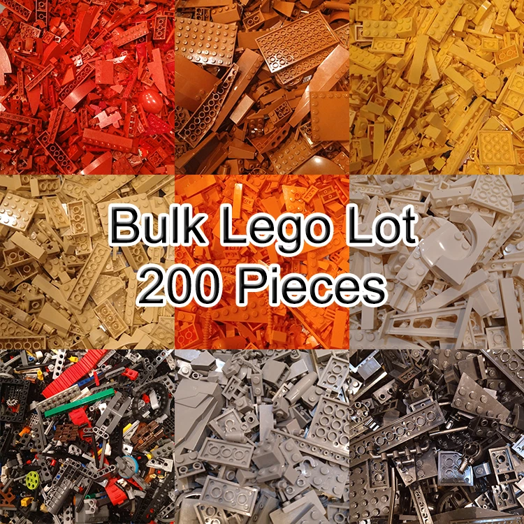 LEGO BULK LOT 200 PIECES BRICKS PARTS & PLATES! PICK A COLOR! FREE SHIP - Image 1 of 1