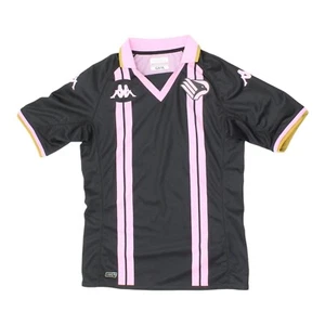 Palermo 2022/23 Mens Black Pink Kappa Third Shirt | Italian Football Sportswear - Picture 1 of 3