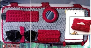 HANDY Car Visor Organizer/Decor/Crochet Pattern INSTRUCTIONS ONLY - Picture 1 of 1