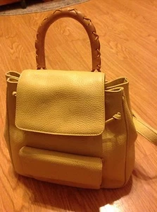 New DESMO C214A Derby/Cioio Pebbled Leather STUDIO TERRANOVA BACKPACK bag Italy - Picture 1 of 5