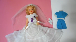 MUÑECA FAMILIAR TAMMY IDEAL DE COLECCIÓN AÑOS 60 12" PELO RUBIO VESTIDO DE NOVIA MAMELUCO - Imagen 1 de 12