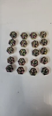 Tuercas de acero 7/16" rosca fina paquete de 20 1" zócalo rueda de carreras IMCA UMP USMTS Foto 1 de 2