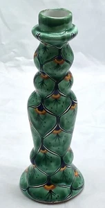 Vintage Mexiko Keramik handbemalt Pfauenfeder Muster 10,5" Vase sehr schön! - Bild 1 von 13