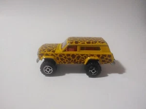 Majorette 4x4 CHerokee "Big Chief" yellow brown No. 236 metal on metal vintage - Zdjęcie 1 z 5