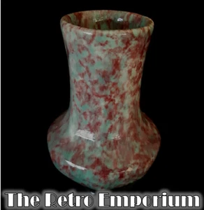 PATES Australian Studio Pottery DRIP Glaze PINK Flower Vase VINTAGE ceramic vase - Picture 1 of 15