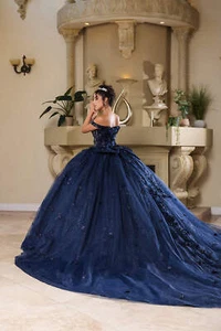 Womens Dresses For Quinceanera Sweetheart Off The Shoulder Ball Gown Plus Size - Picture 1 of 30