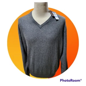 TASSO ELBA LUXURY SILK /CASHMERE V NECK SWEATER XL, NWT - Picture 1 of 8