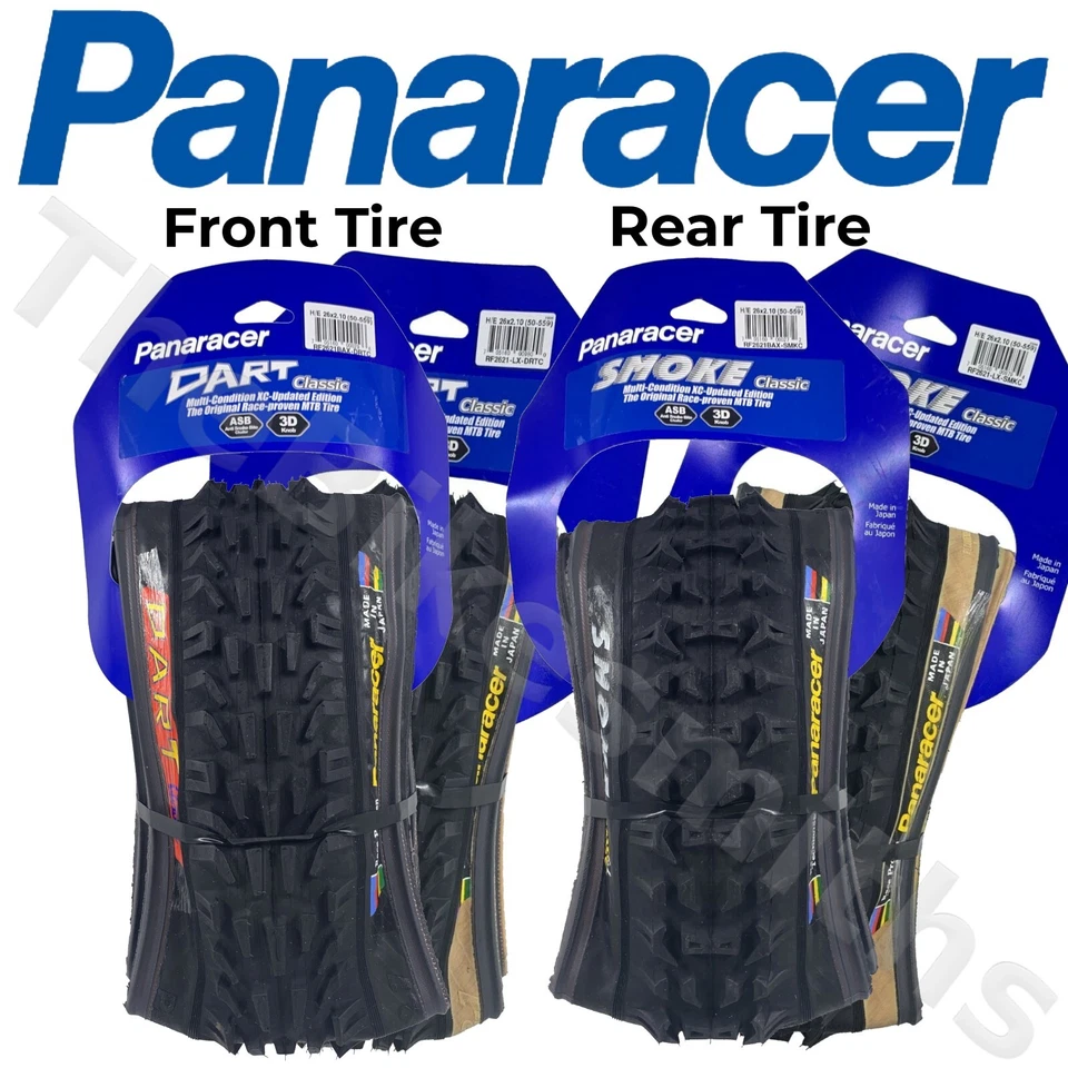 Panaracer 26x2.10" Smoke OR Dart OR Set Foldn MT Bike Tire Pik Black or Tan Wall - Image 1 of 1