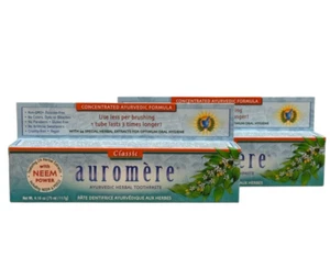 Auromere Ayurvedic Herbal Toothpaste Classic Licorice 4.16 Oz (Pack of 2) - Picture 1 of 6