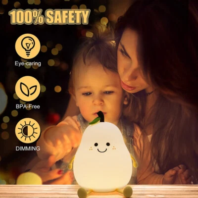 Touch-Sensor Nachtlicht Birne Lampe LED Nachttischlampe für Kinder Geschenke DHL - Bild 1 von 4