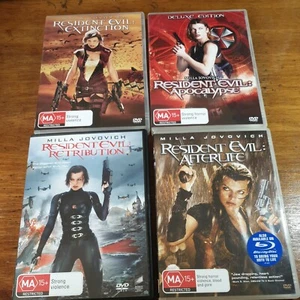 Resident Evil 4 DVD Lot AFTERLIFE APOCALYPSE RETRIBUTION EXTINCTION R4 - Picture 1 of 9