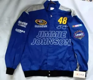 VINTAGE NWT NASCAR BRAND JIMMIE JOHNSON LOEWS RACING TEAM CREW JACKET SIZE XL - Picture 1 of 14