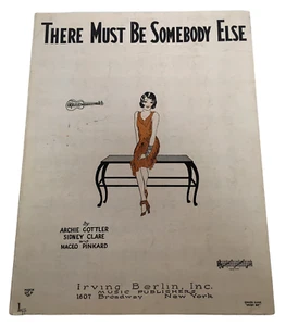 There Must be Somebody Else Sheet Music Vintage Piano Ukulele Arrangement 1927 - Picture 1 of 9