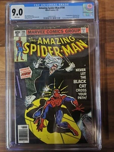 🙂 AMAZING SPIDER-MAN #194 CGC 9.0*1979 MARVEL*1. APP DER SCHWARZEN KATZE*WEISSE SEITEN 🙂 - Bild 1 von 4