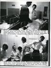 1963 Media Photo Riverside Cal Community Hospital, Mrs J McDonald & injured