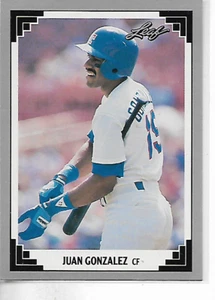 1991 Leaf Juan Gonzalez Card - Picture 1 of 1
