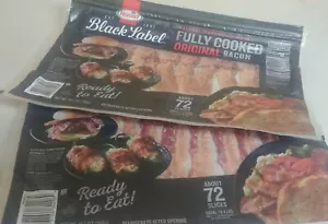 Hormel Black Label Fully Cooked Bacon 72 slices - pack of 2 - Picture 1 of 5
