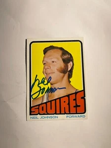 Virginia Squires NEIL JOHNSON Signed Card - Picture 1 of 1