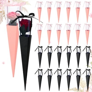 24 Pcs Flower Bags Single Rose Sleeves DIY Flower Wrapping Paper Single Rose ... - Picture 1 of 7
