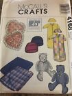 🦋 McCALL'S #4168 - CUTE INFANT BLANKET-PILLOW-BEAR-BUNTING-CAP-HAT PATTERN  FF