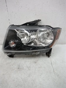 12 13 2014 15 16 17 Jeep Compass Driver LH Headlight Halogen Lamp w/ Black Bezel - Picture 1 of 7