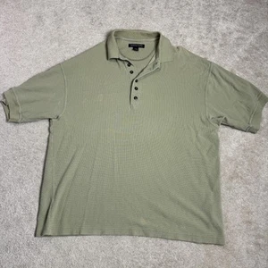 Camisa polo vintage Structure para hombre grande verde informal - Imagen 1 de 8