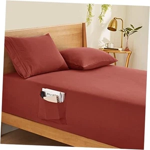 Extra Deep Pocket Twin Fitted Sheet Only - Fits Up to 24 Inch Mattress - - Picture 1 of 8