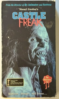 Castle Freak VHS (1995) Rare OOP Unrated Director's Cut! Tested Horror Gore - Image 1 of 4