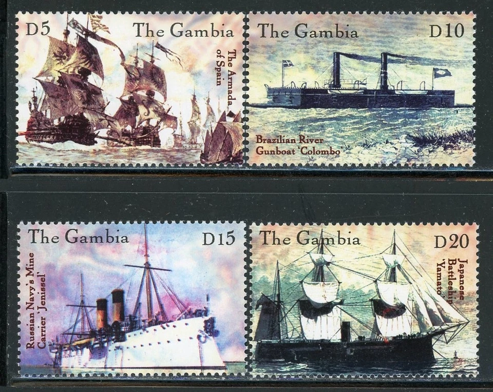 GAMBIA 2338-41 SG3727-42 MNH 2000 Ships set of 4 CV$9 - image 1 of 1